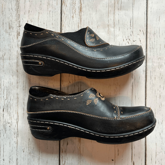 Spring Step Burbank slip on brown embossed shoes Size 9.5 - Picture 8 of 12